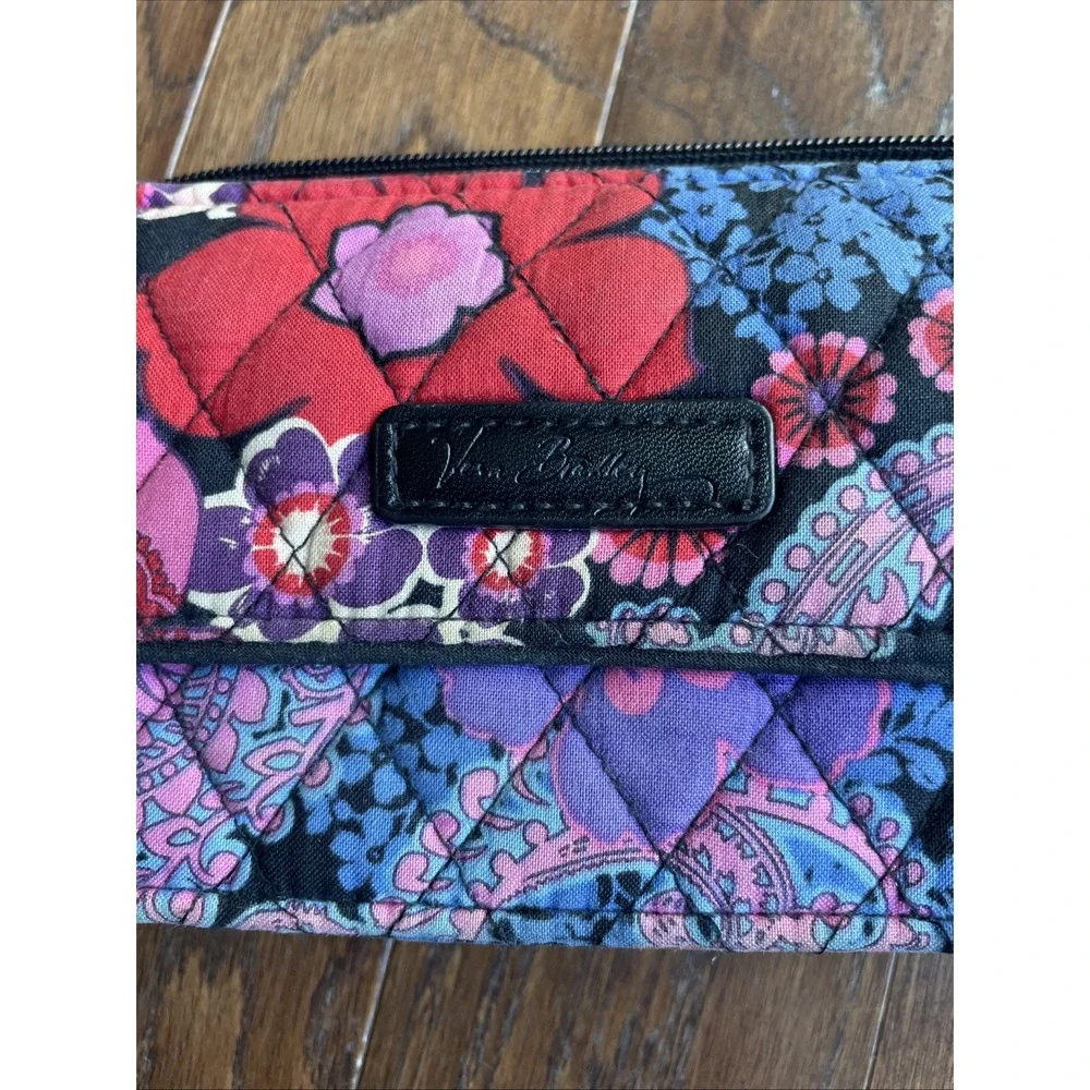 Vera Bradley All In One Crossbody‎ Wristlet Floral Fiesta Retired *no Strap*